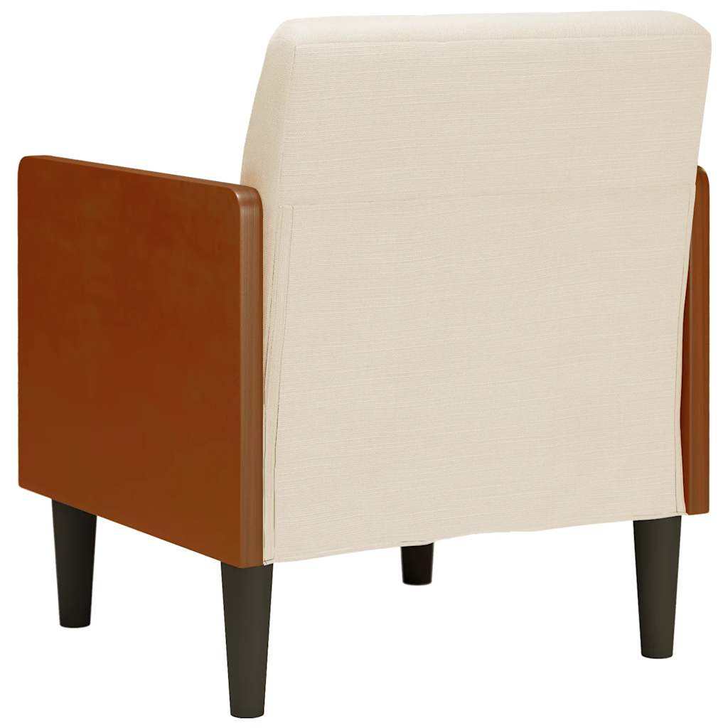 Sofa-kėdė su porankiais, 55 cm, linas