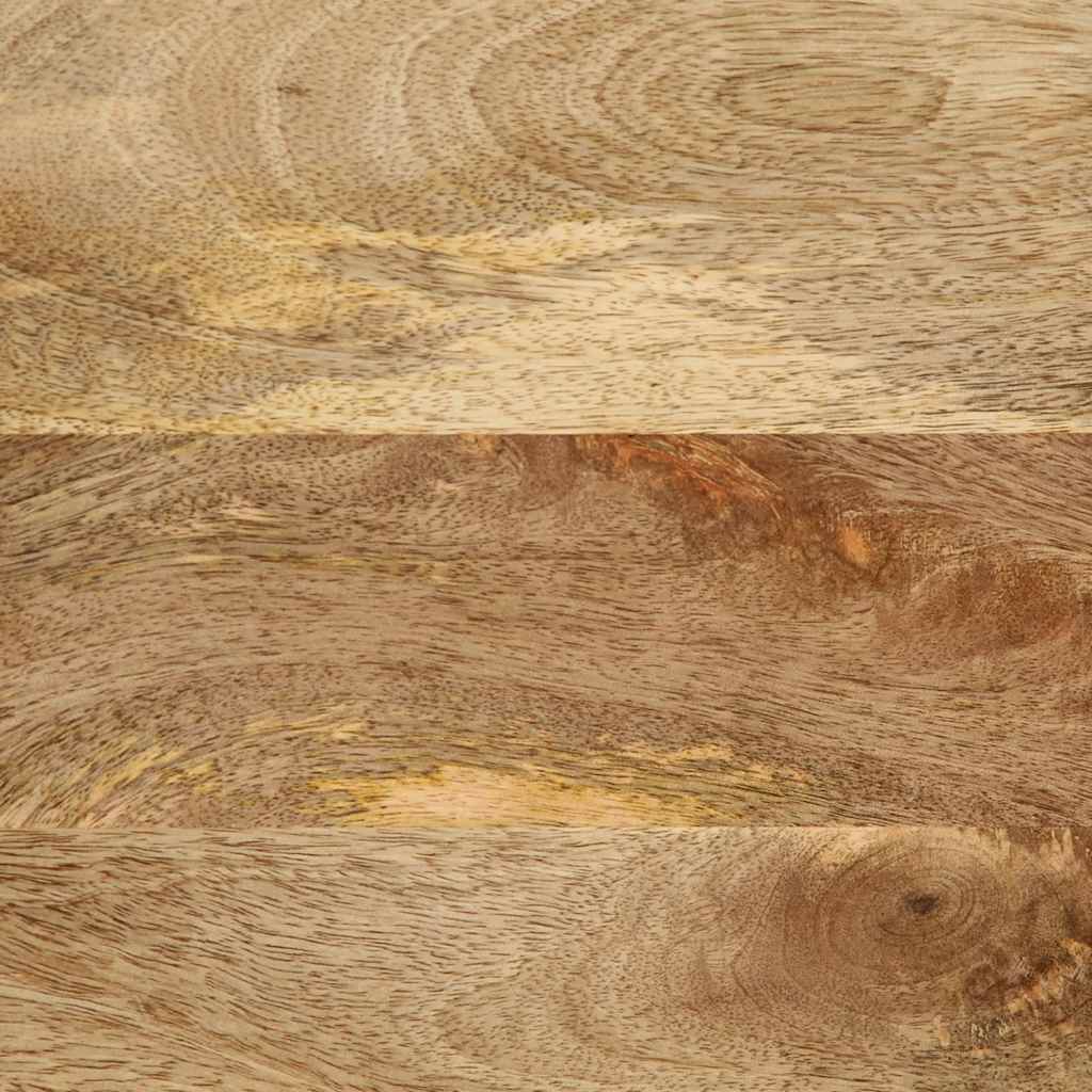Kavos staliukas Juodas 80x50x40 cm Masyvus Rough Wood Mango
