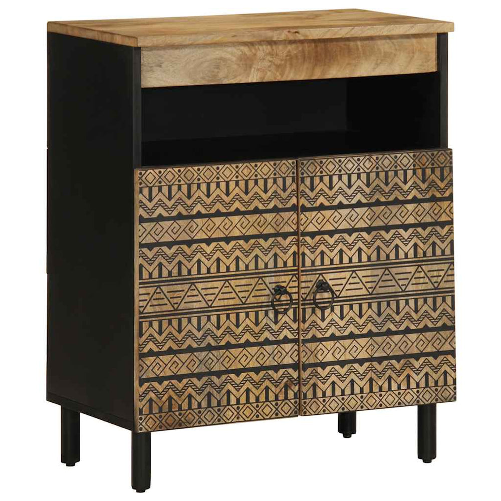 Sideboard 60x33.5x75 cm Solid rough mango wood