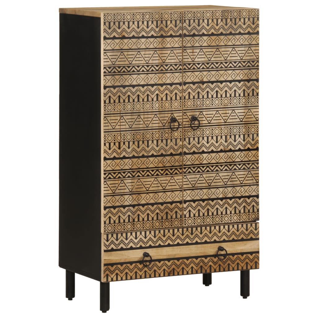Highboard 60x33,5x100 cm Masyvus Rough Wood Mango