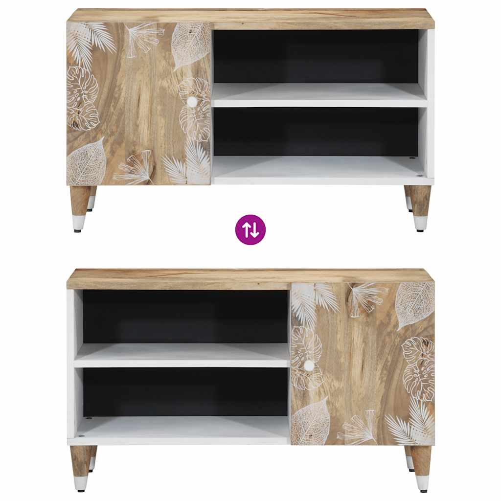 TV cabinet, 80x31.5x46cm, solid mango wood