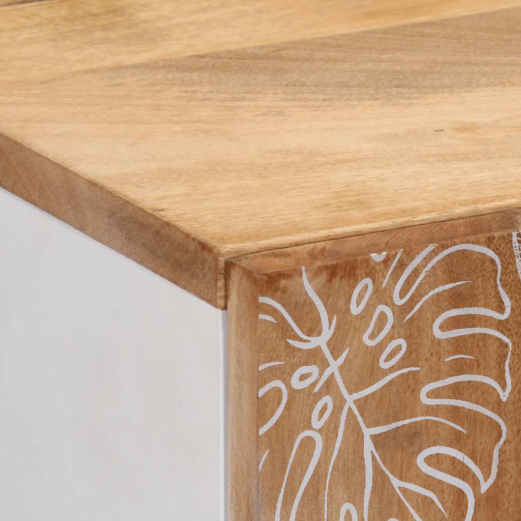 Highboard 60x33,5x100 cm Masyvo medžio mango