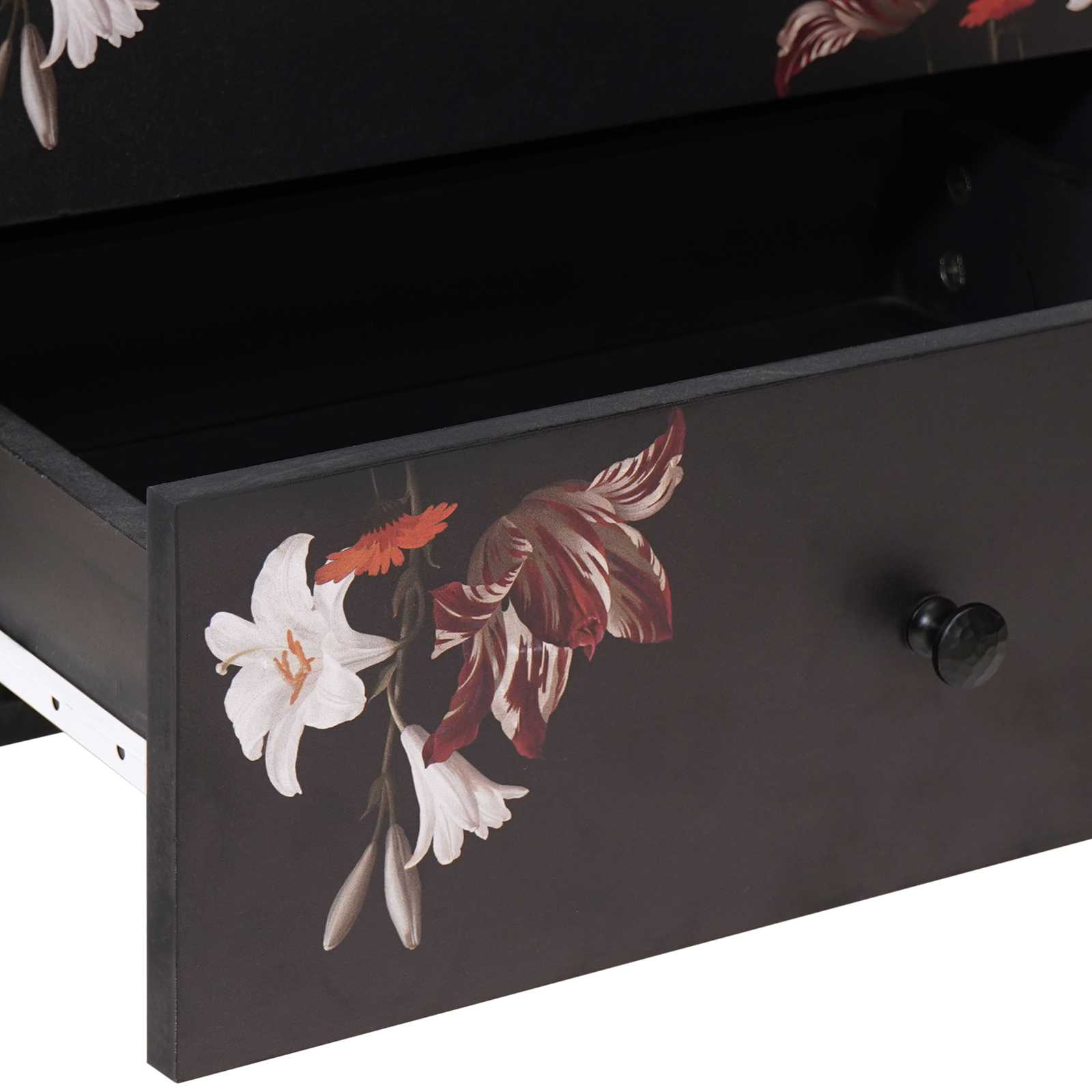 Bedside table with drawer Multicolour 50 x 33 x 60 cm