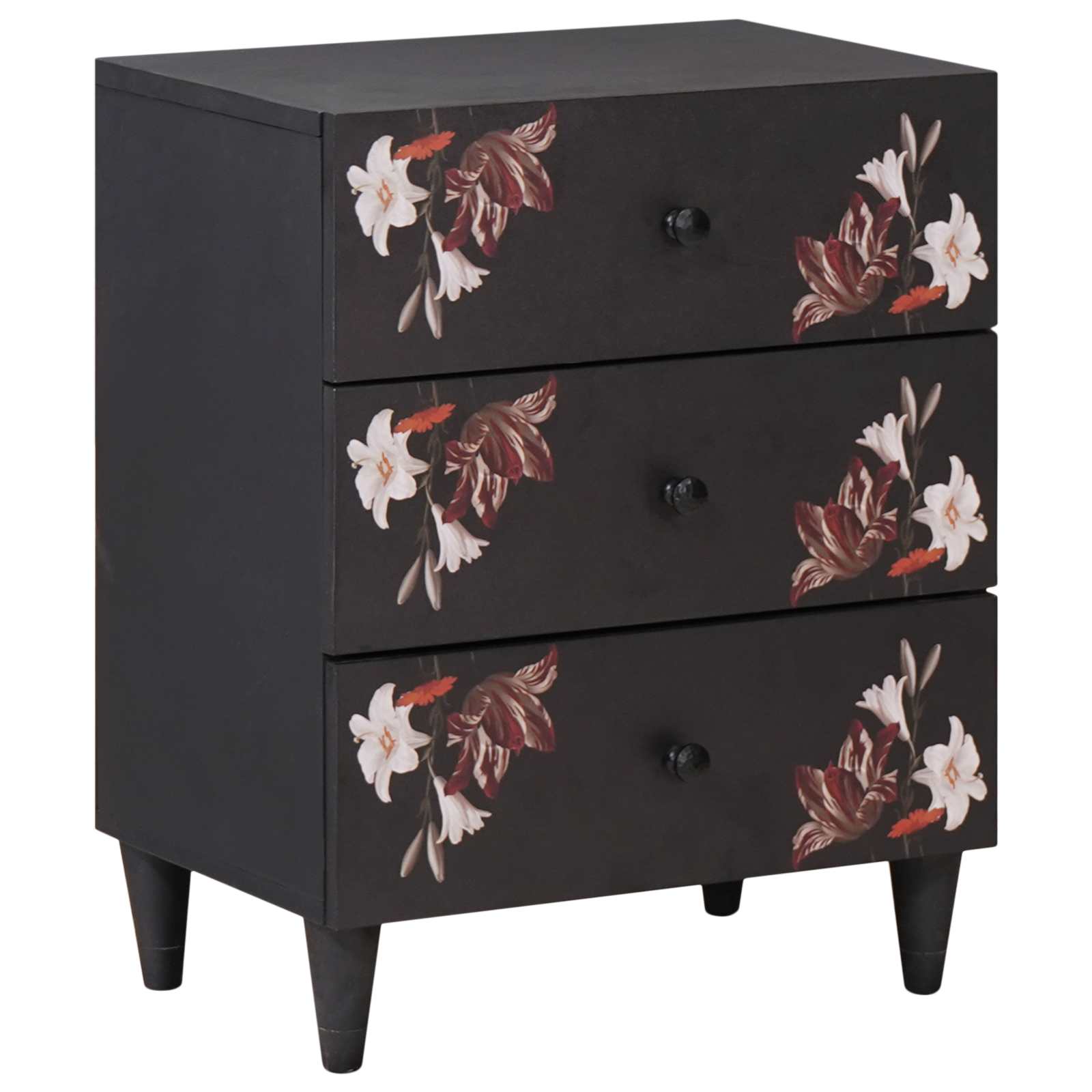 Bedside table with drawer Multicolour 50 x 33 x 60 cm