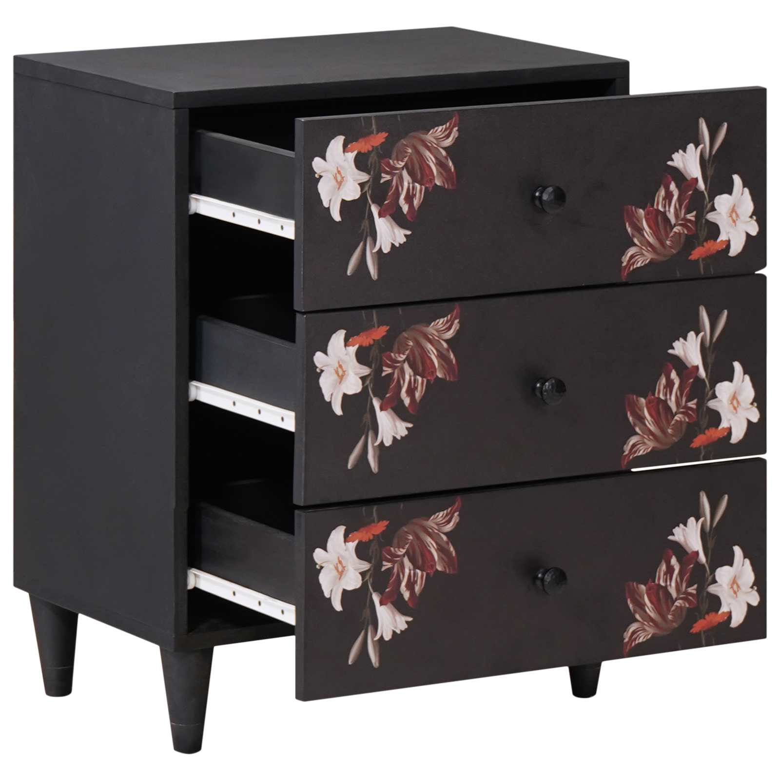 Bedside table with drawer Multicolour 50 x 33 x 60 cm