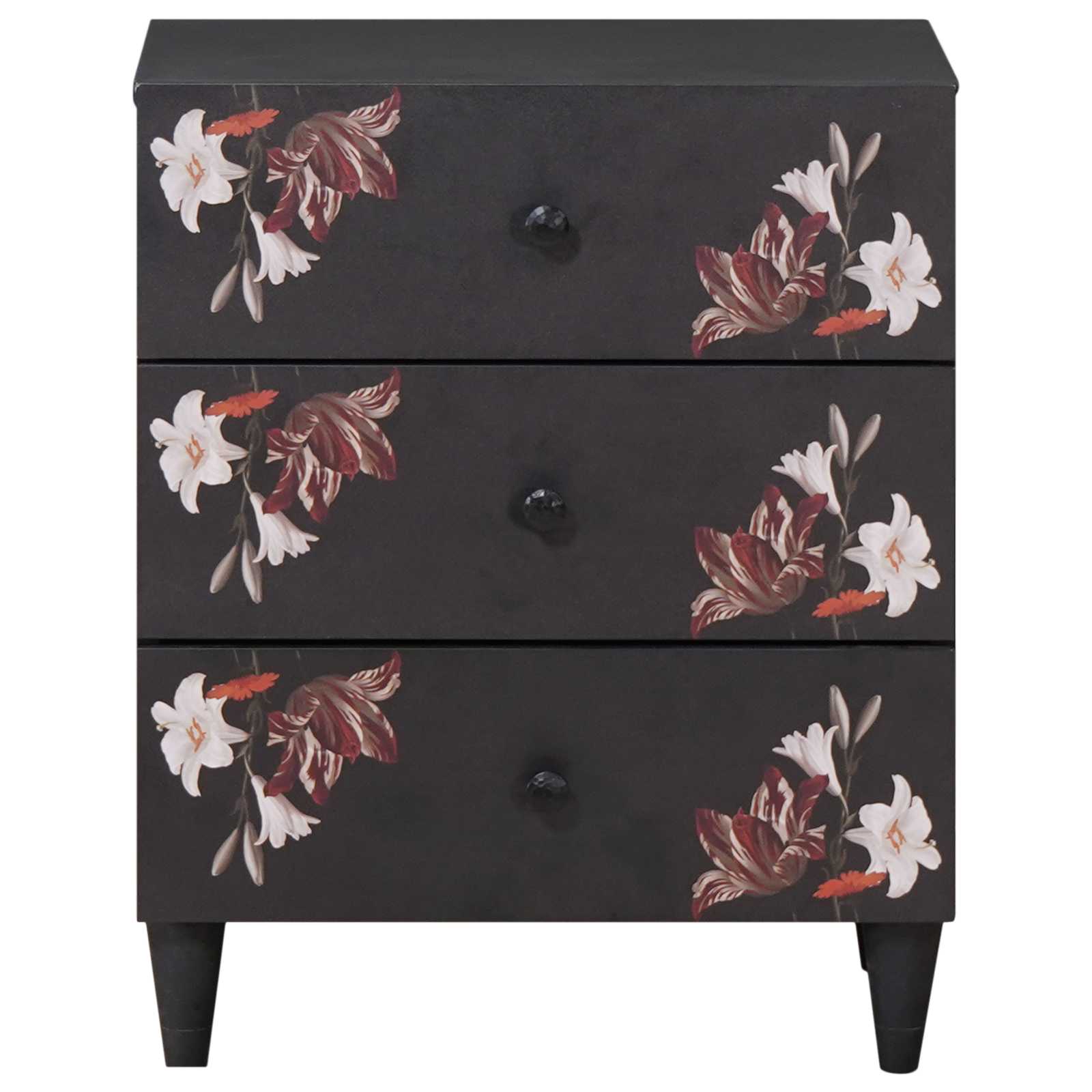 Bedside table with drawer Multicolour 50 x 33 x 60 cm