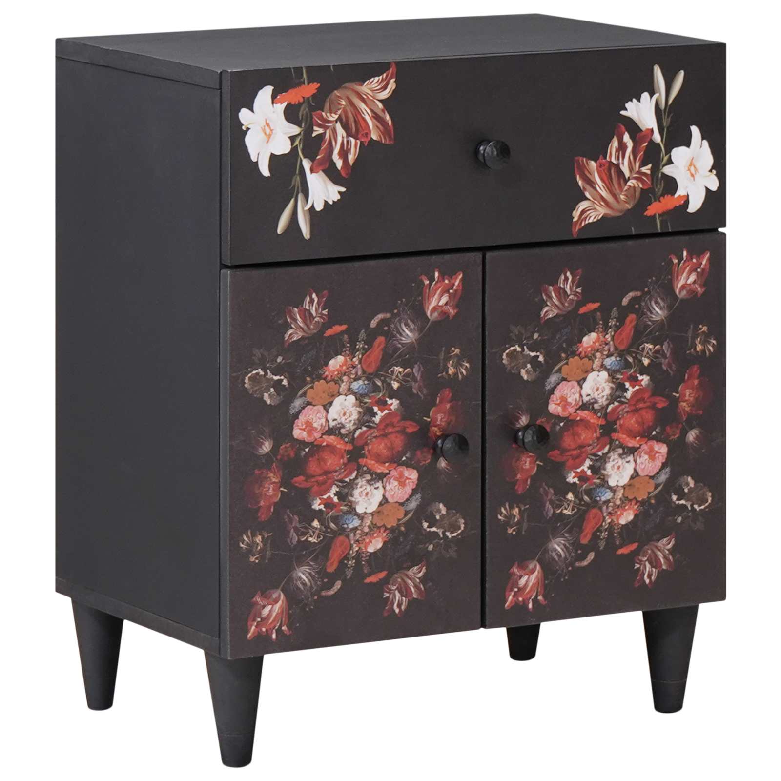 Bedside cabinet with a drawer Multicoloured 50 x 33 x 60 cm