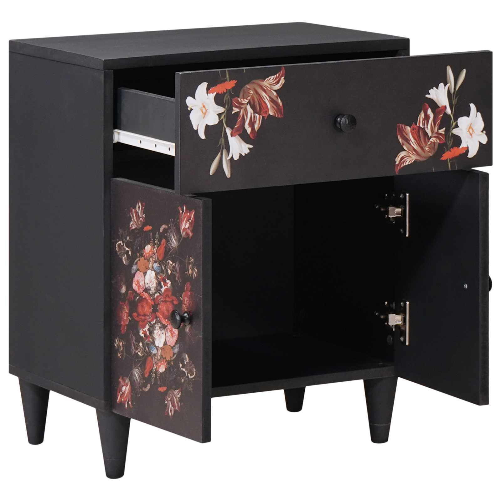 Bedside cabinet with a drawer Multicoloured 50 x 33 x 60 cm
