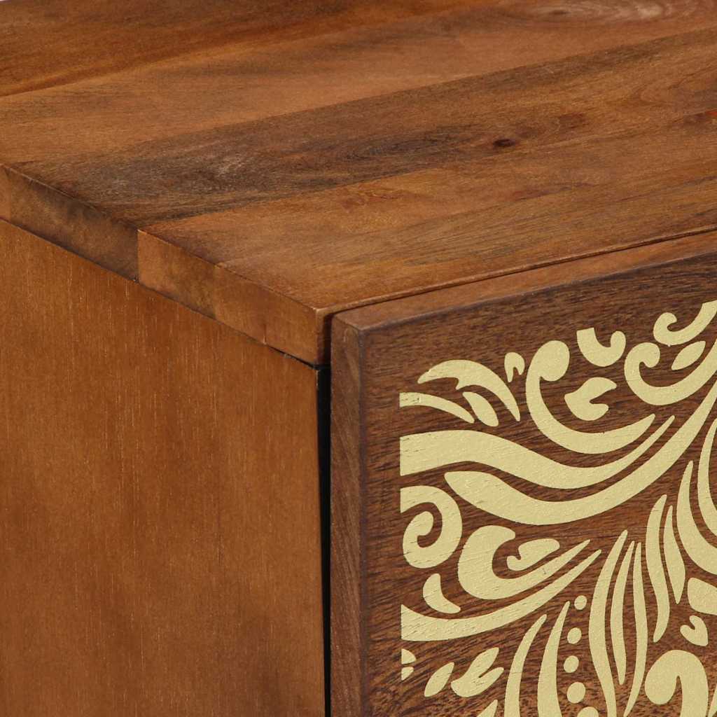 Šalia lovos spintelė 2 pcs honey brown 40 x 33 x 46 cm