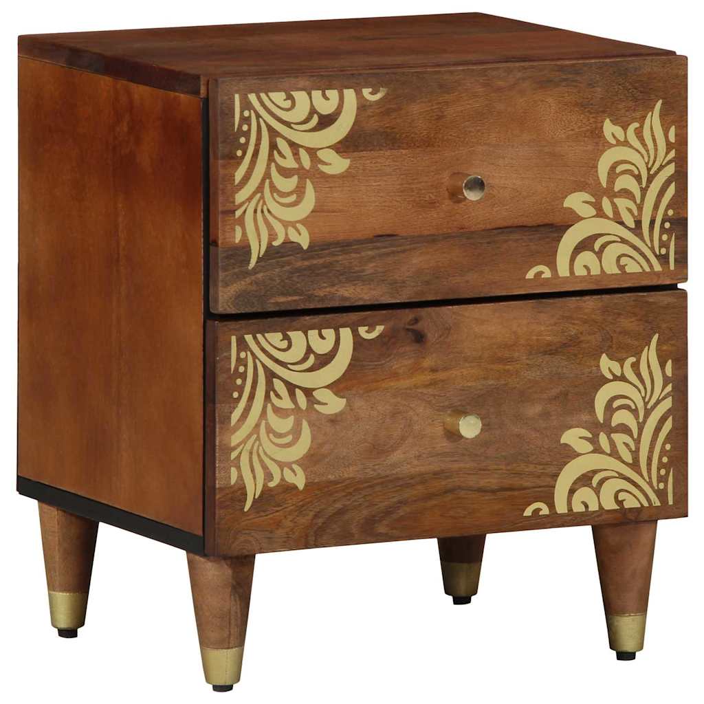 Šalia lovos spintelė su stalčių honey brown 40 x 33 x 46 cm