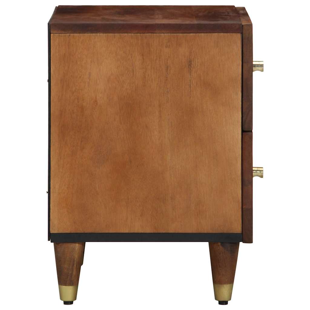 Šalia lovos spintelė 2 pcs honey brown 40 x 33 x 46 cm