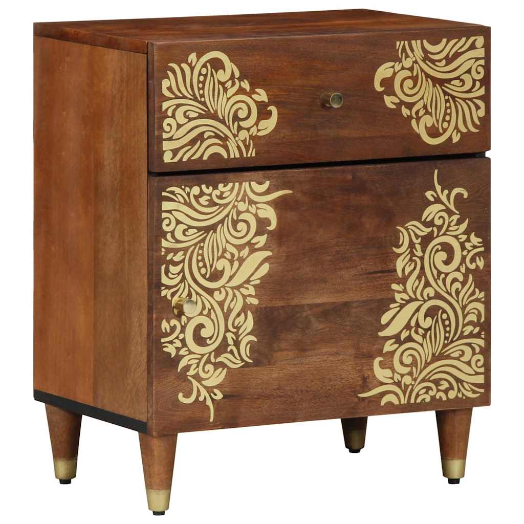 Šalia lovos spintelė su stalčių honey brown 50 x 33 x 60 cm