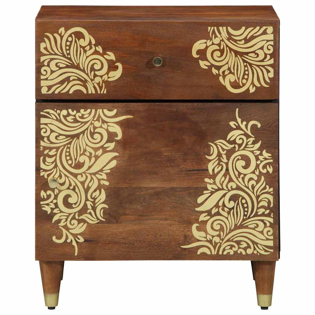 Šalia lovos spintelė su stalčių honey brown 50 x 33 x 60 cm