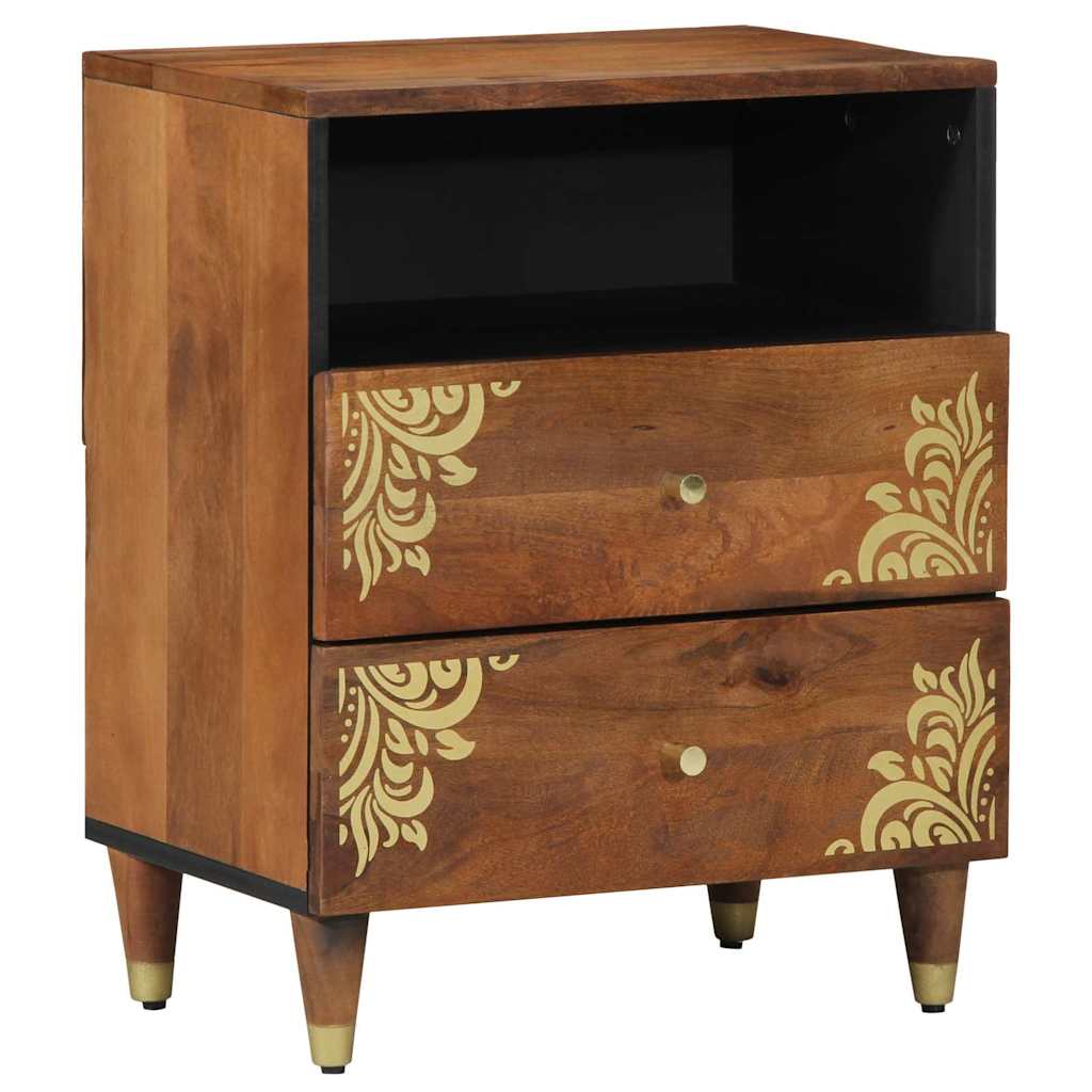 Šalia lovos spintelė su stalčių honey brown 50 x 33 x 62 cm