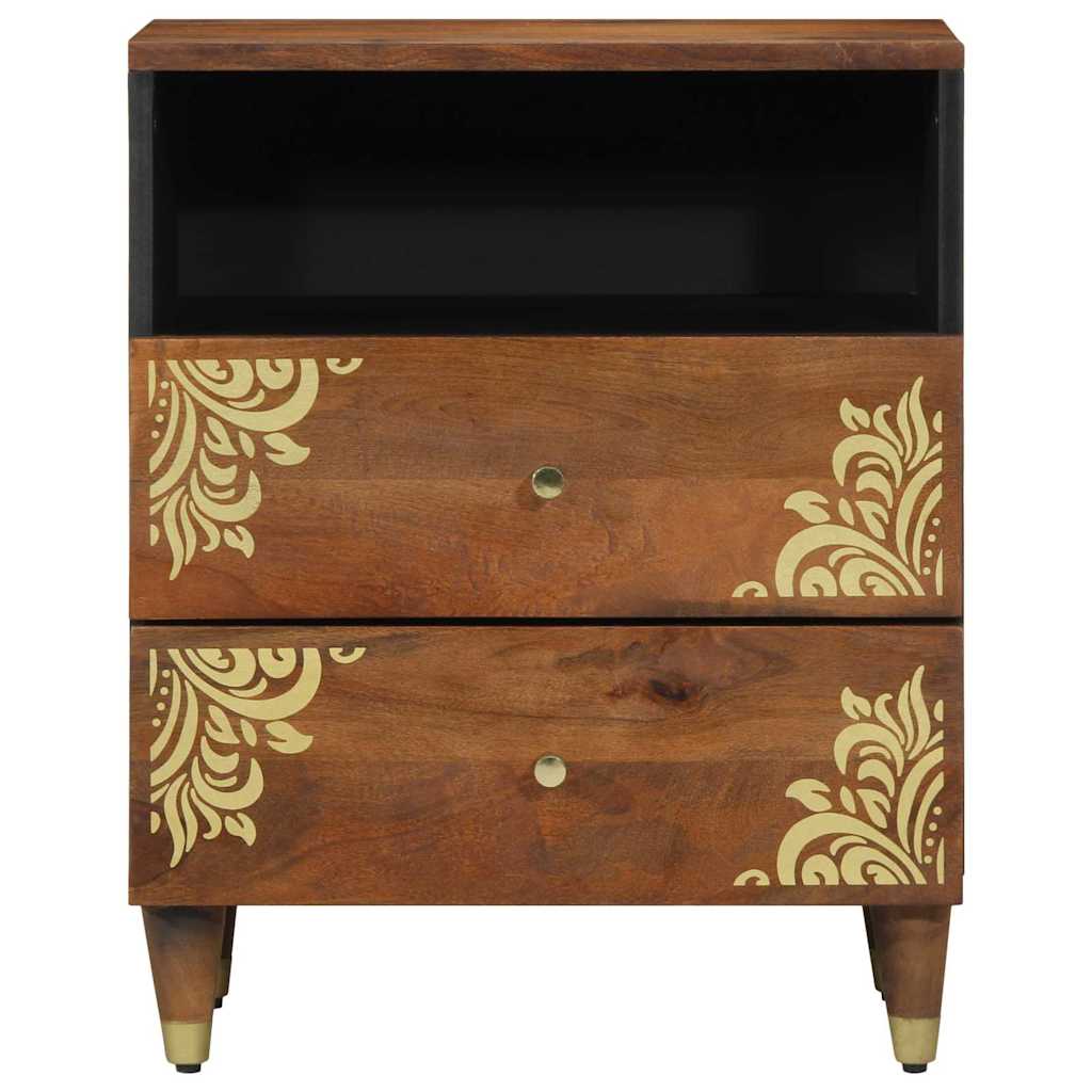 Šalia lovos spintelė su stalčių honey brown 50 x 33 x 62 cm