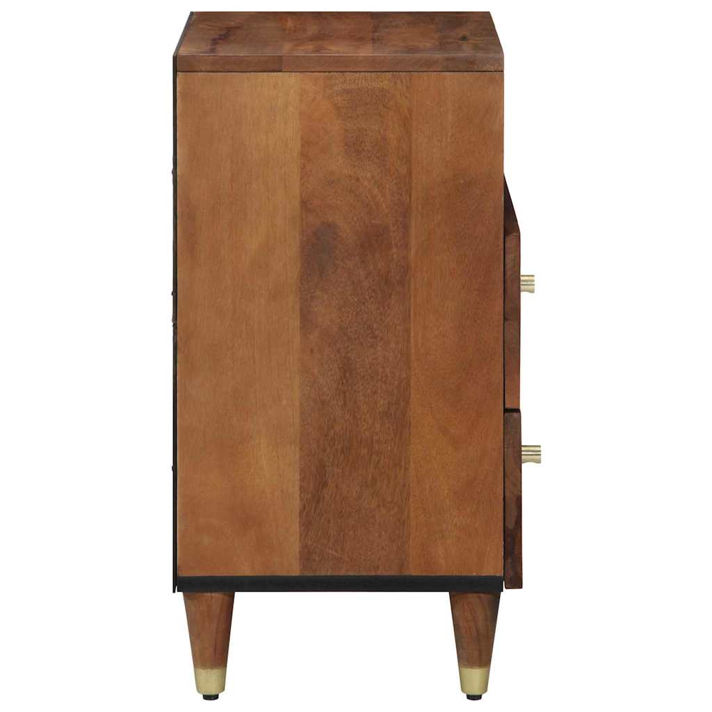 Šalia lovos spintelė su stalčių honey brown 50 x 33 x 62 cm