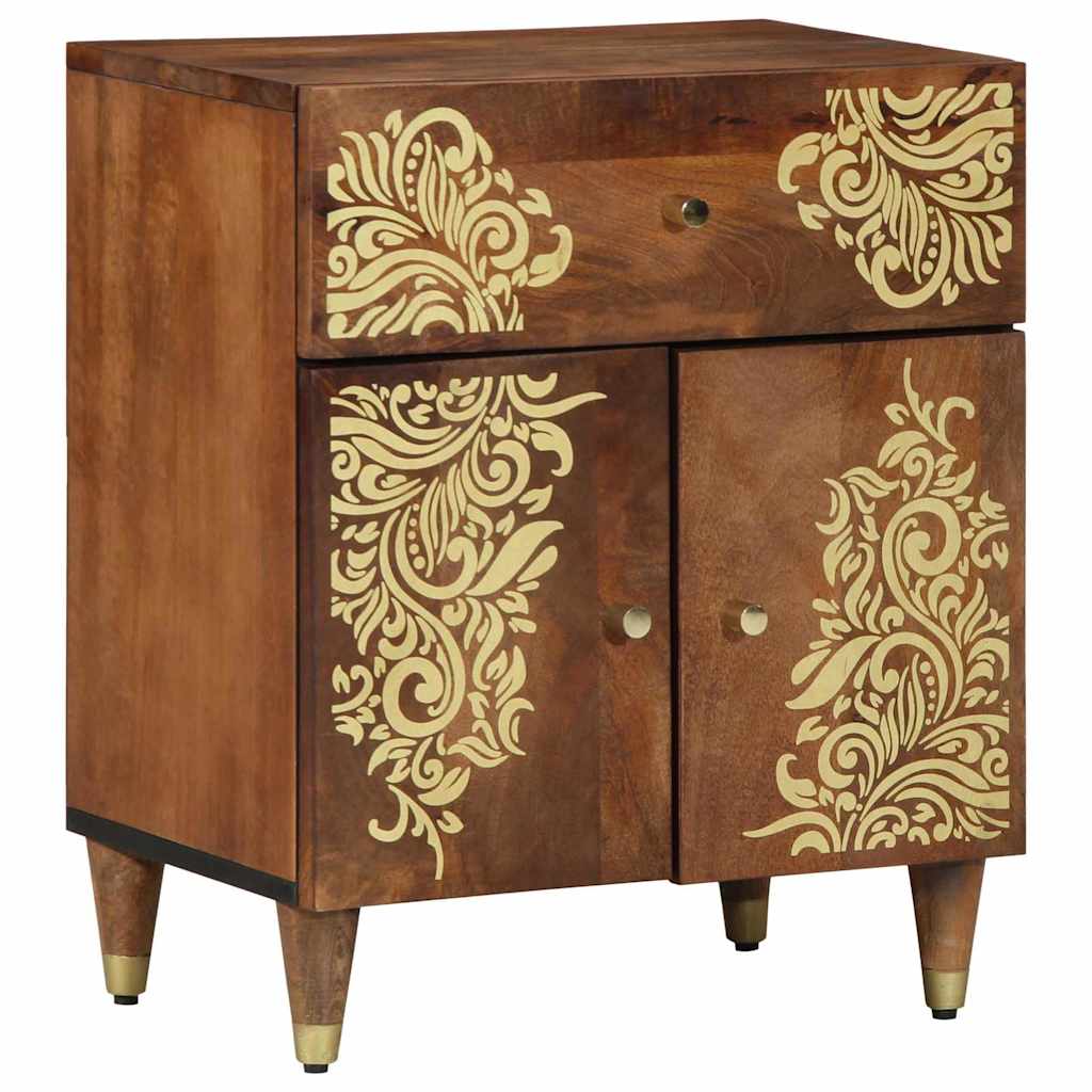 Šalia lovos spintelė su stalčių honey brown 50 x 33 x 60 cm