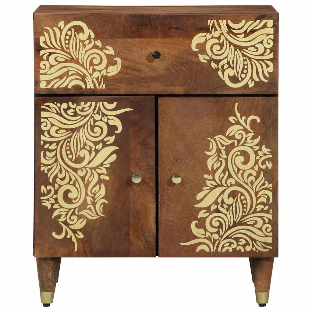 Šalia lovos spintelė su stalčių honey brown 50 x 33 x 60 cm