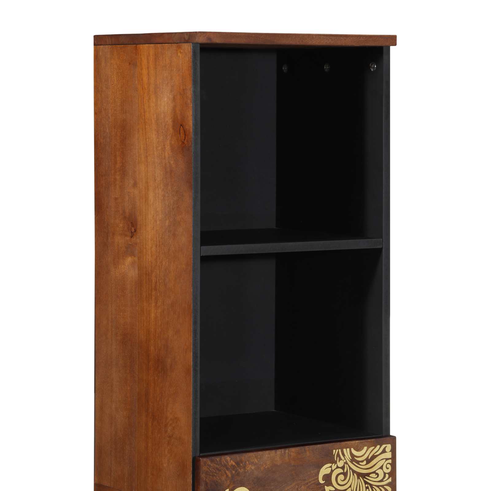 Vonios spintelė honey brown 38 x 33 x 160 cm Kietas mango medis