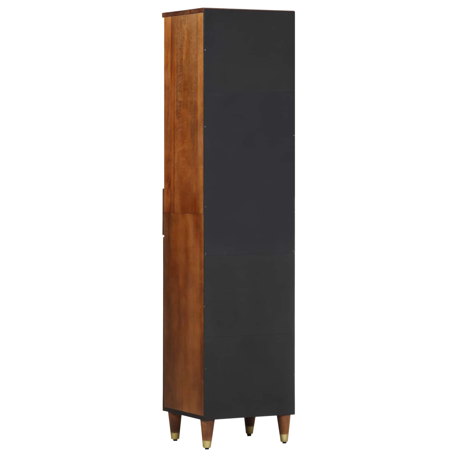 Vonios spintelė honey brown 38 x 33 x 160 cm Kietas mango medis