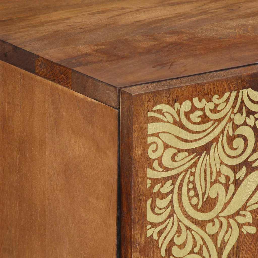 Kabalas su lentyna Ruda 60 x 33 x 75 cm Mango medienos masyvas