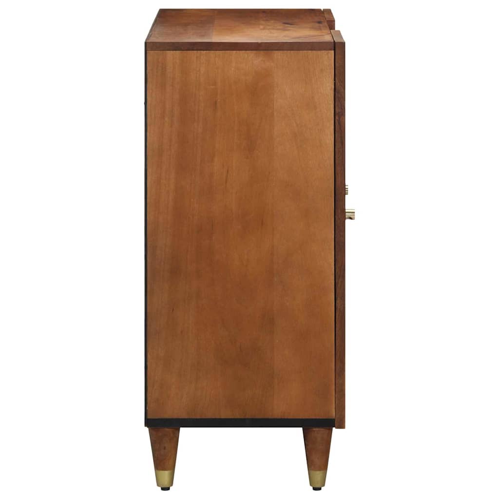 Console Table with Shelf Brown 90 x 33 x 75 cm Solid Mango Wood