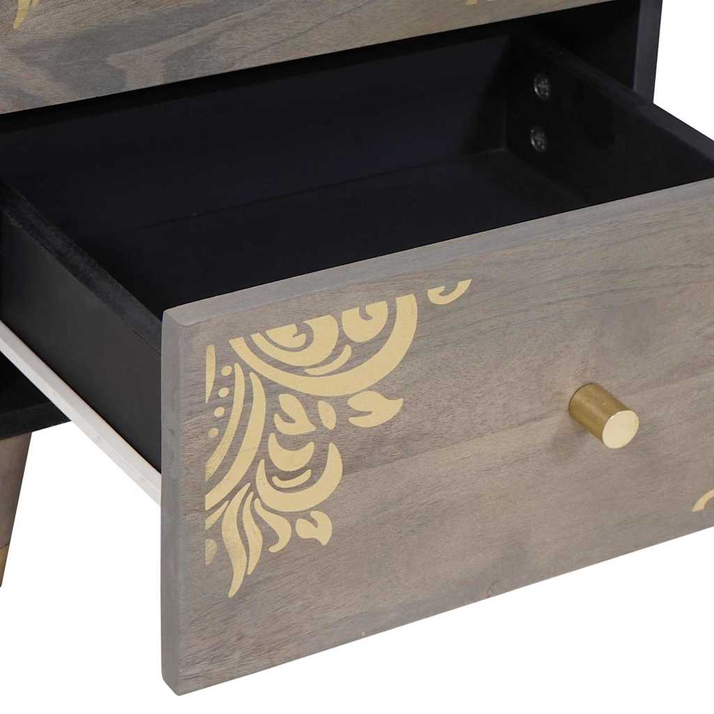 Bedside cabinet with drawer Grey 40 x 33 x 46 cm