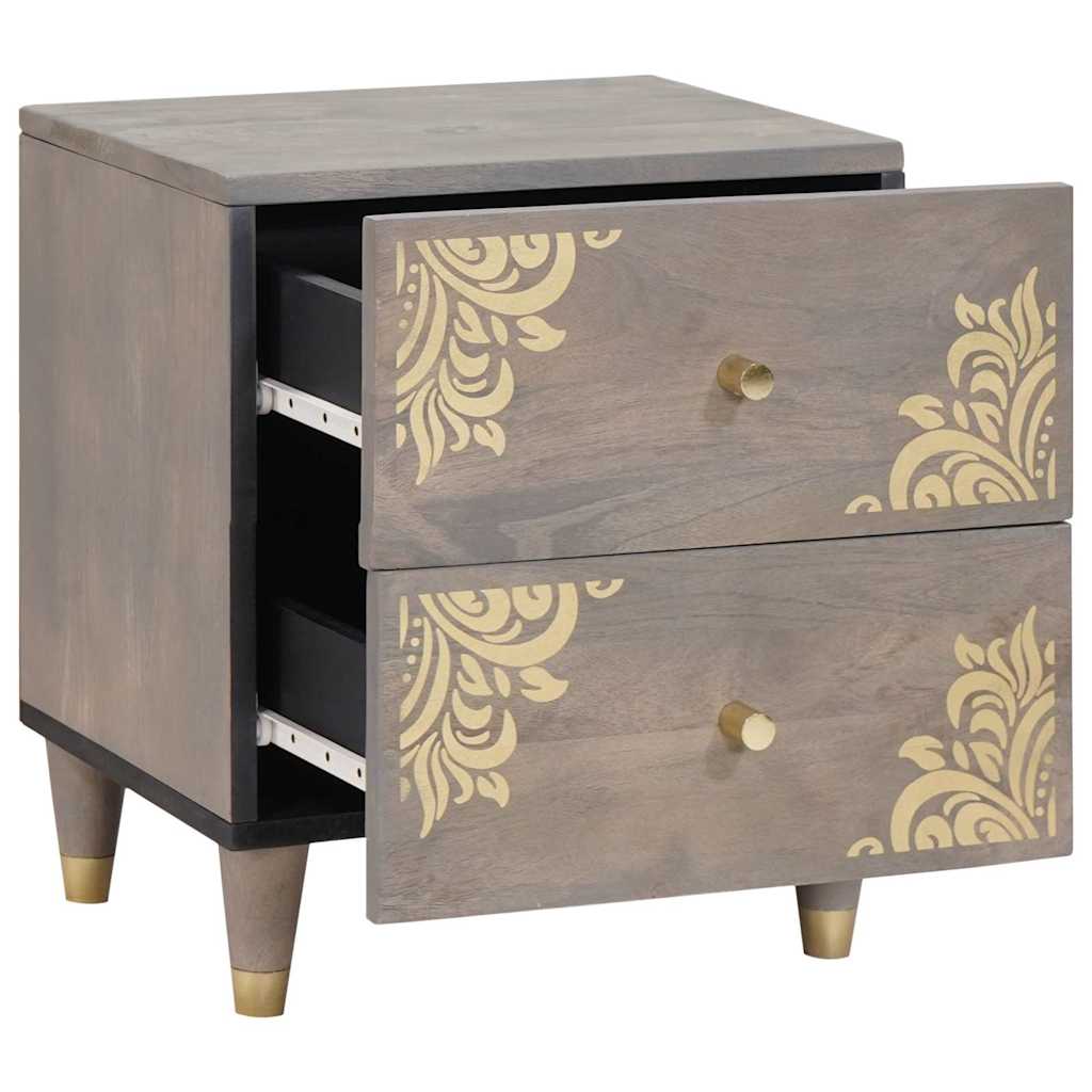 Bedside cabinet with drawer Grey 40 x 33 x 46 cm