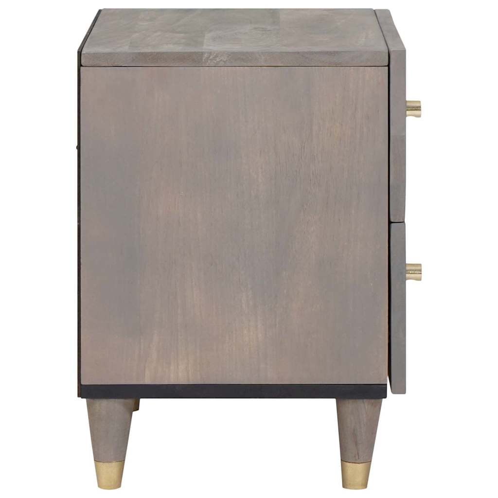 Bedside cabinet with drawer Grey 40 x 33 x 46 cm