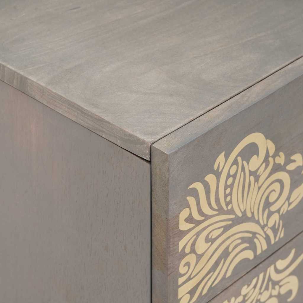 Bedside cabinet with a drawer Grey 50 x 33 x 60 cm