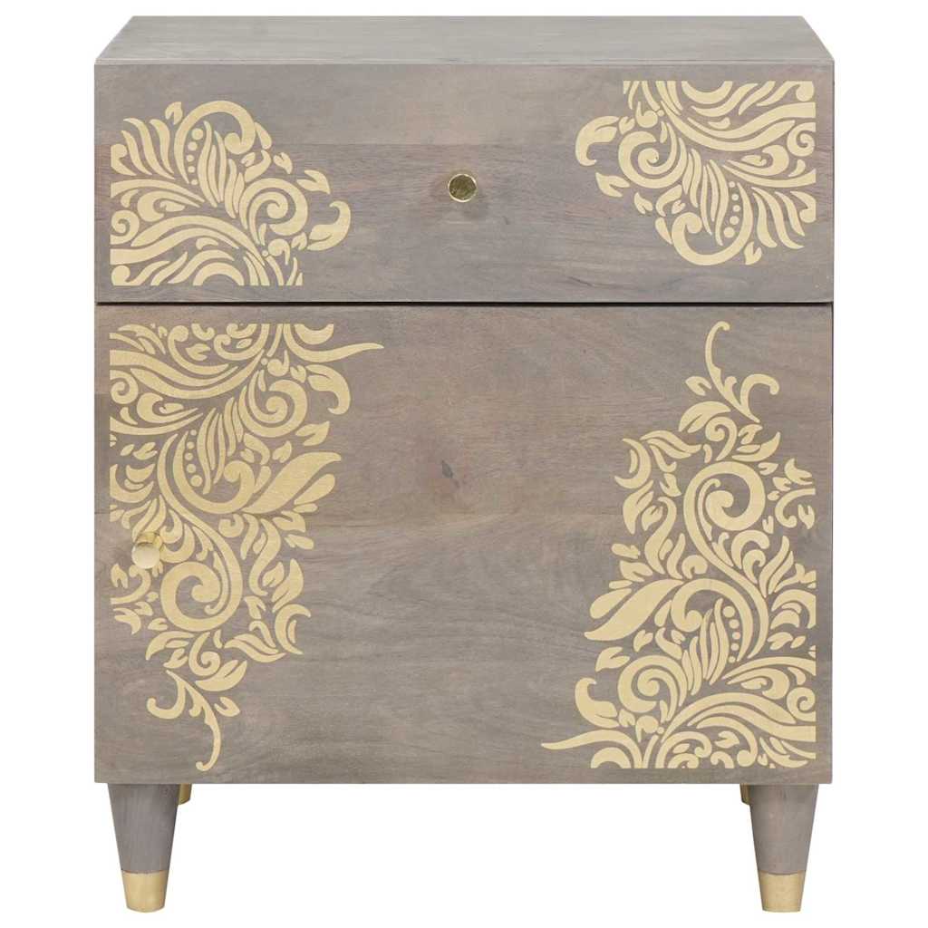 Bedside cabinet with a drawer Grey 50 x 33 x 60 cm