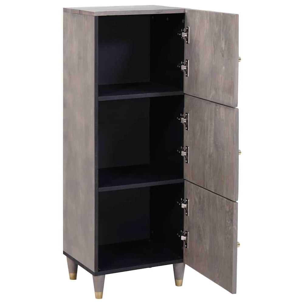 High Cabinet Grey and Gold 40 x 33.5 x 110 cm