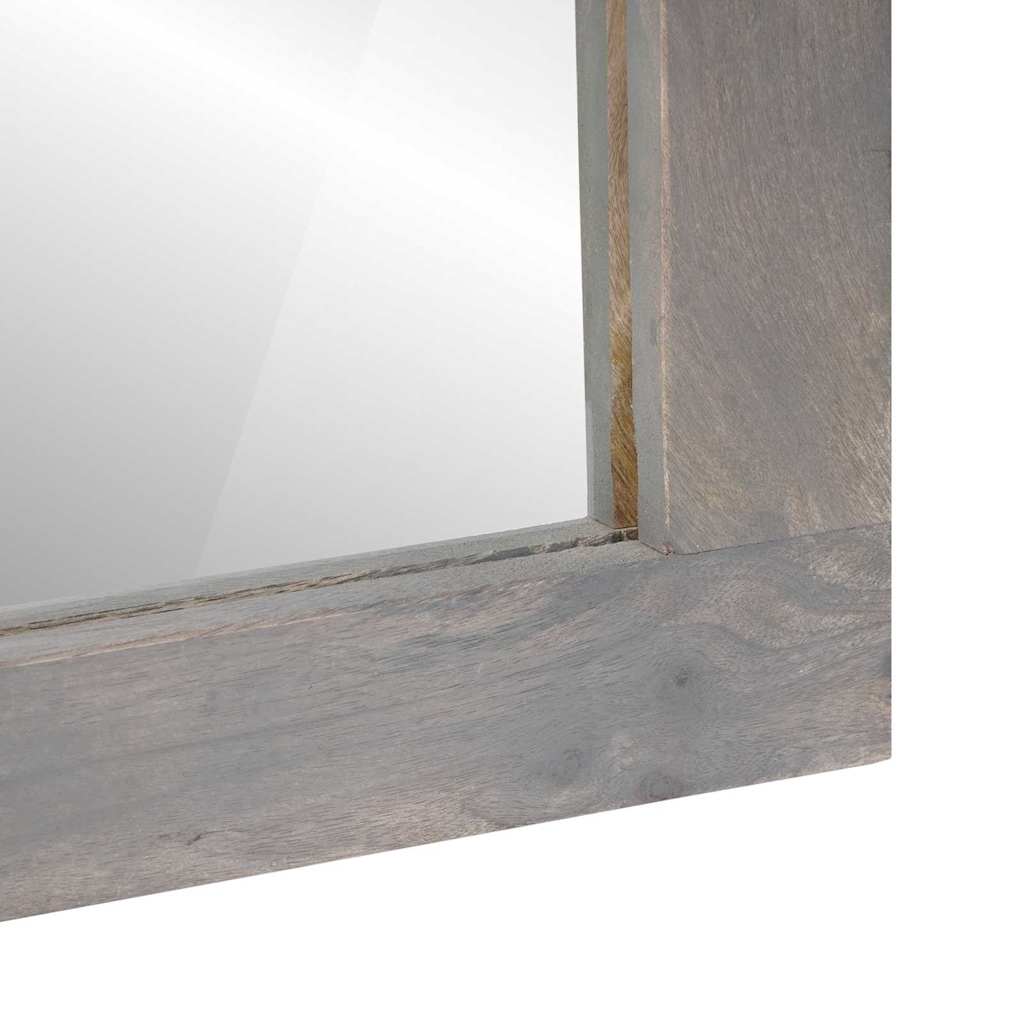 Bathroom Mirror Grey and Silver 50 x 70 x 3 cm