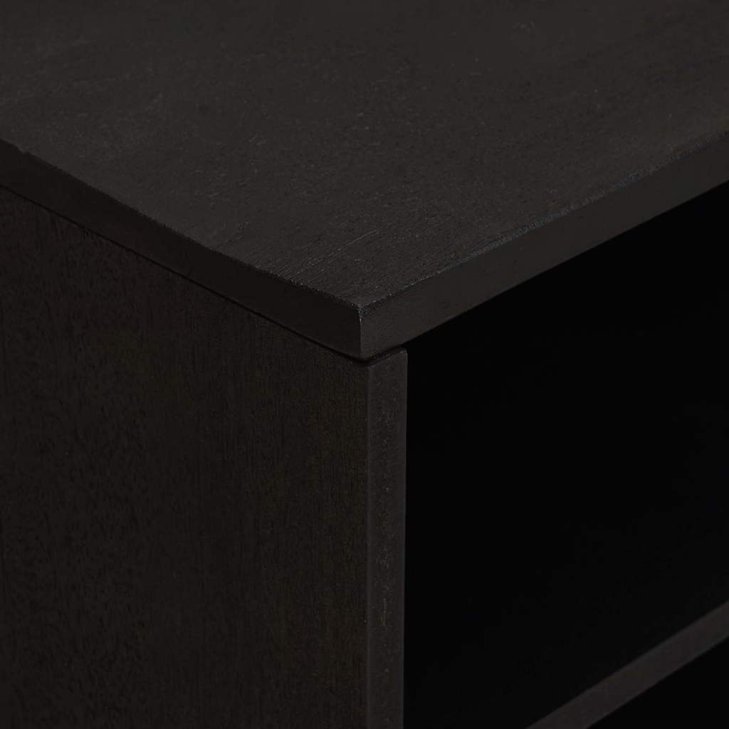 Televizoriaus spintelė Juoda 80 x 33 x 46 cm Kietas mango medis