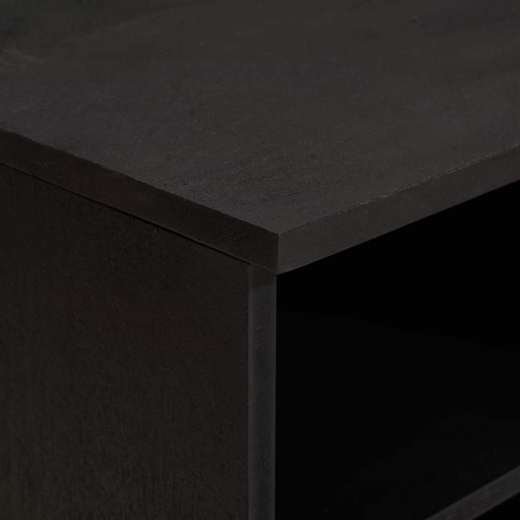 Televizoriaus spintelė Juoda 80 x 33 x 46 cm Kietas mango medis