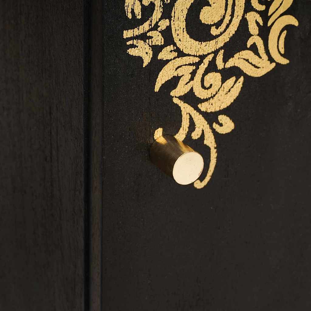 Bathroom cabinet Black 38 x 33 x 58 cm Solid mango wood