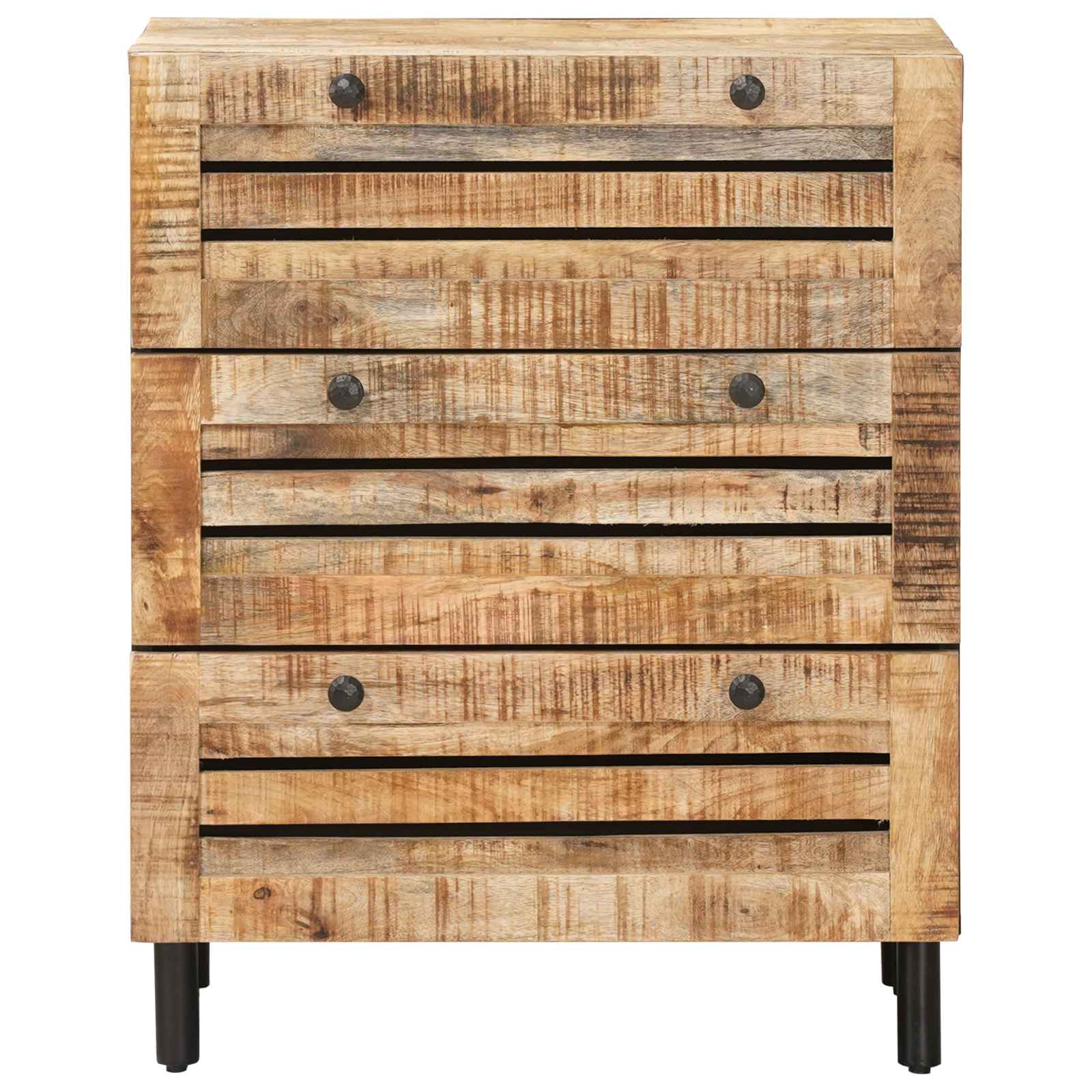 Saugojimo spintos 60 x 33 x 75 cm Kietas mango medis Natūrali
