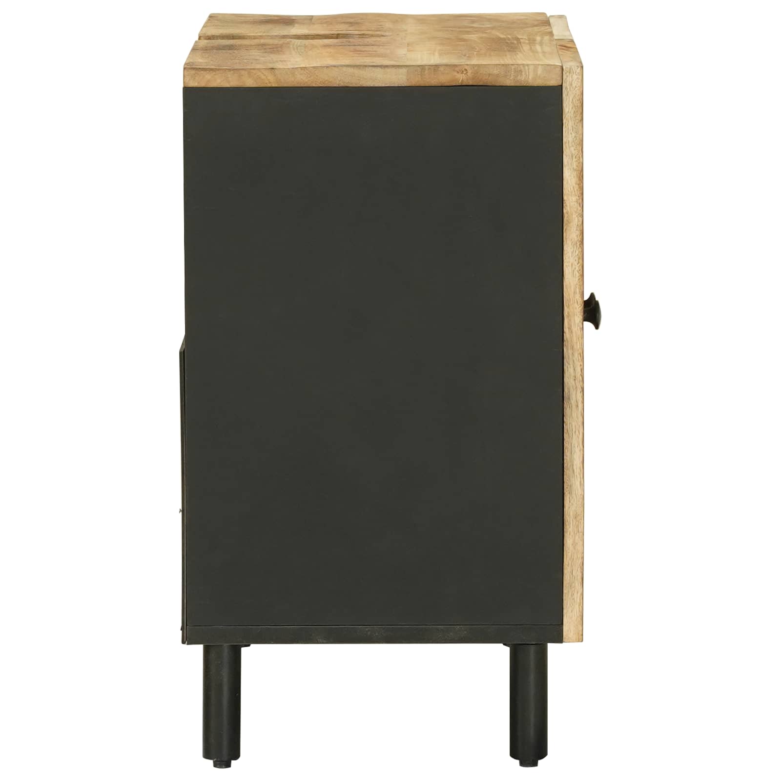 Praustuvo spintelė su saugykla Ruda ir juoda 62 x 33 x 58 cm