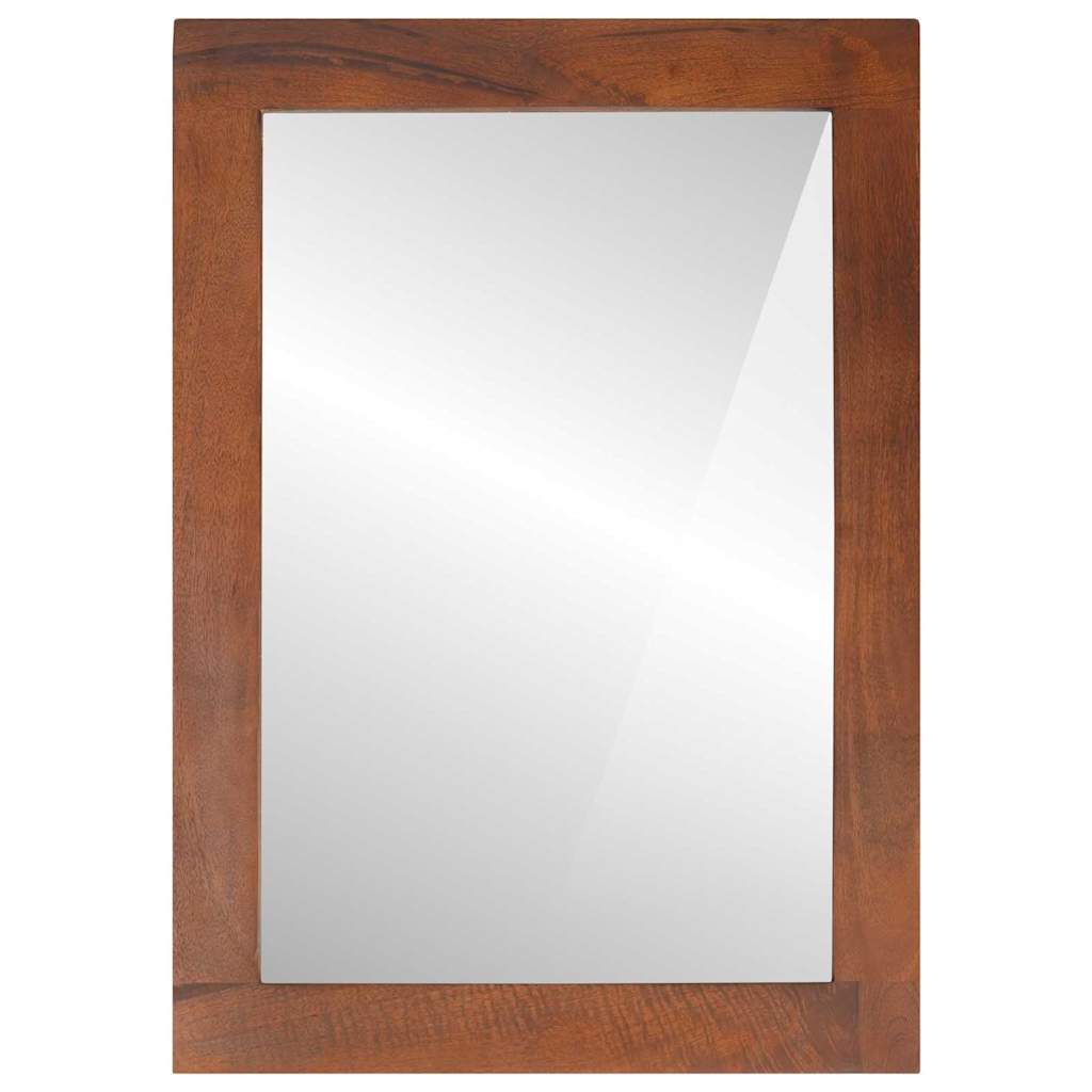 Spogulis ar spoguli brūns un sudraba 50 x 70 cm