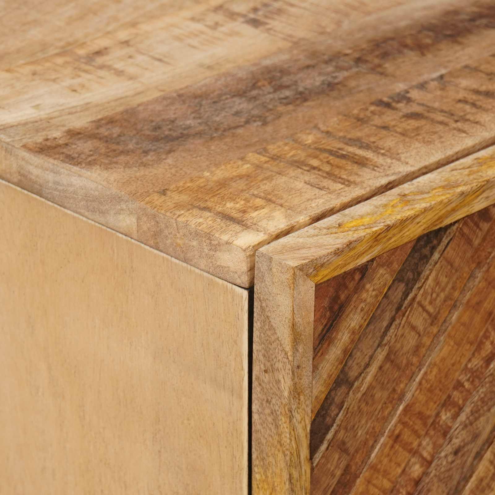Naktinis staliukas su stalčių 2 pcs Ruda 40 x 33,5 x 46 cm