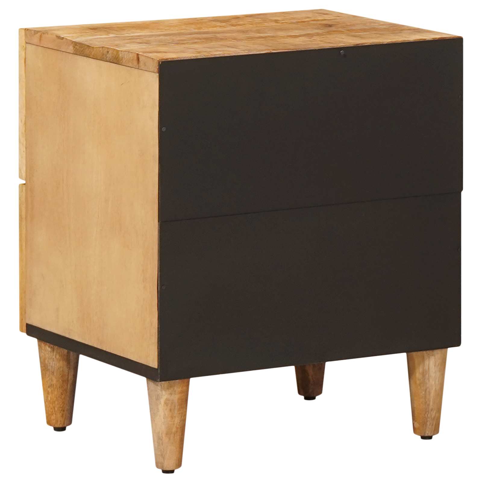 Naktinis staliukas su stalčių 2 pcs Ruda 40 x 33,5 x 46 cm