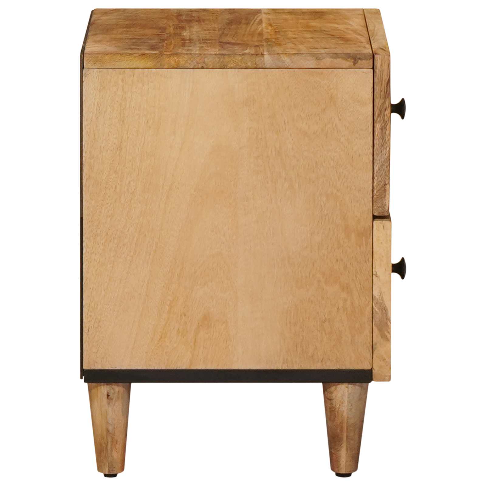 Naktinis staliukas su stalčių 2 pcs Ruda 40 x 33,5 x 46 cm