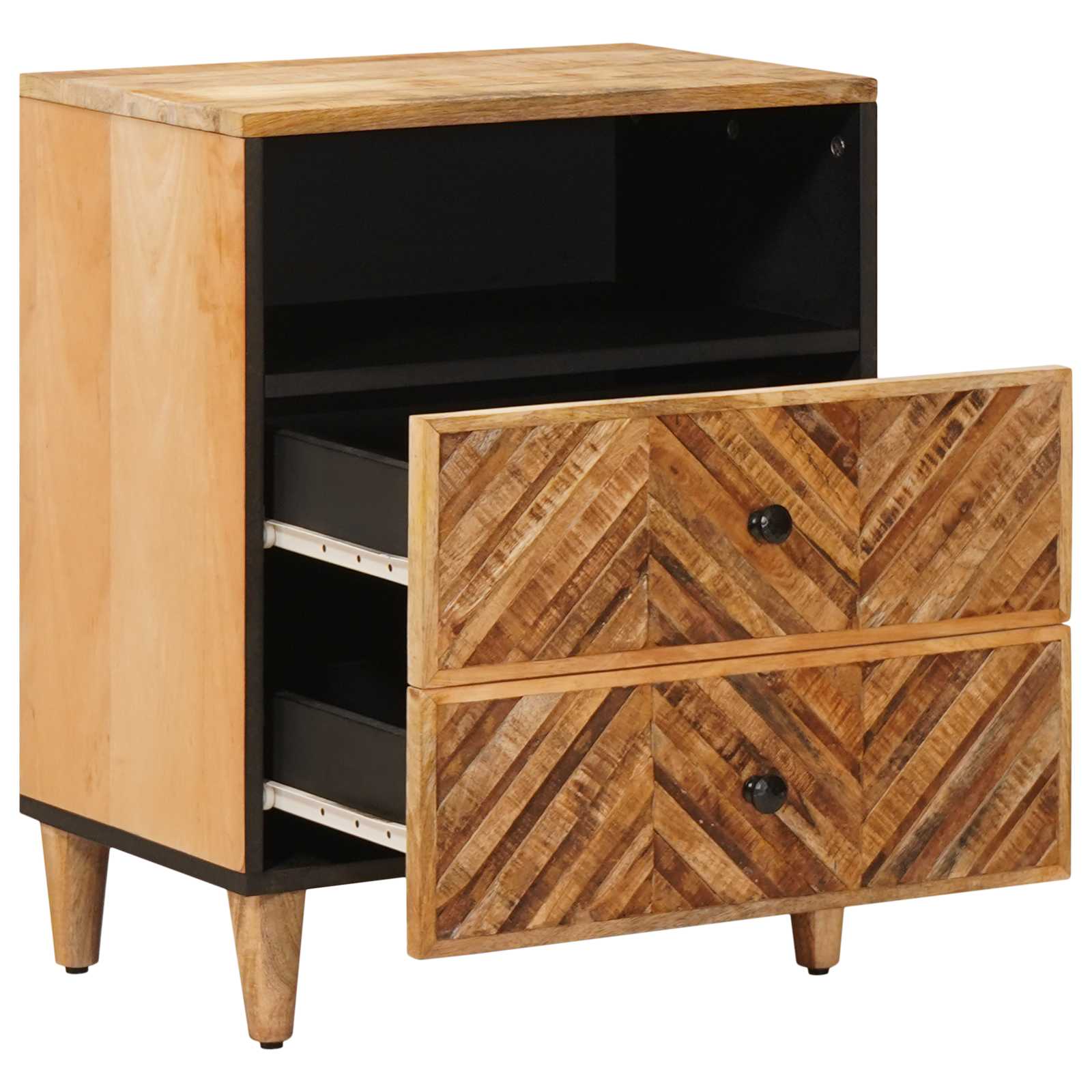 Naktinis staliukas Ruda 50 x 33 x 60 cm Kietas mango medis