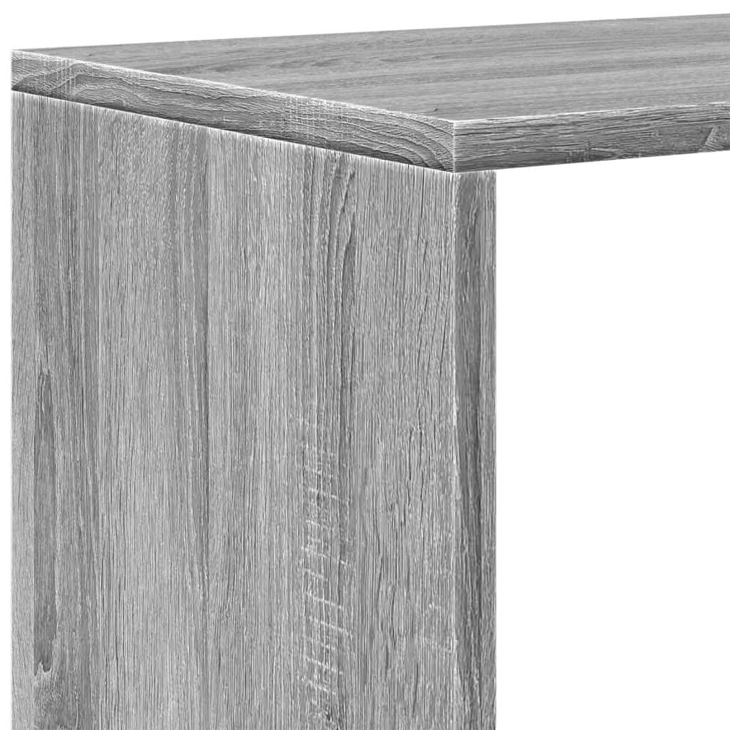 Pertvara/knygų spinta, pilka, 131,5x29x131,5cm, 4 aukštų