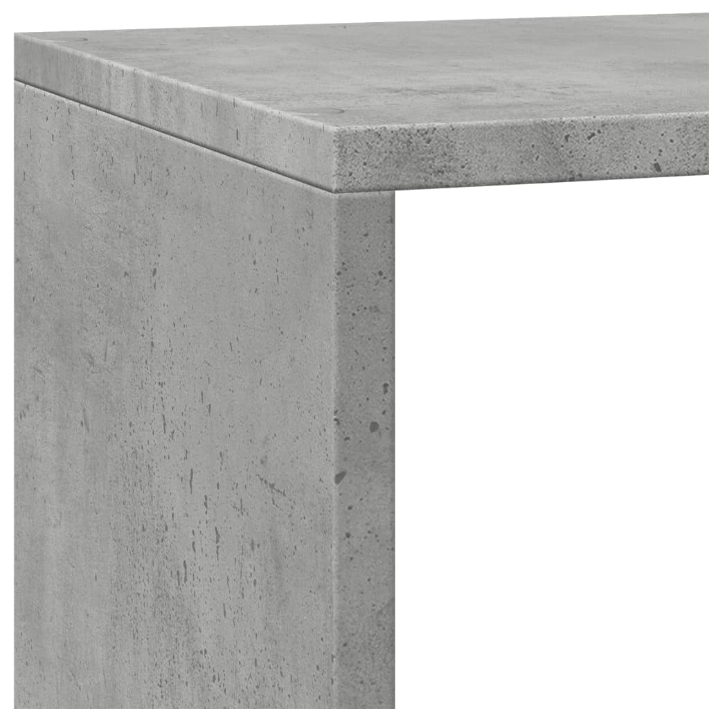 Pertvara/knygų spinta, betono pilka, 137,5x29x103,5cm, 3 aukštų