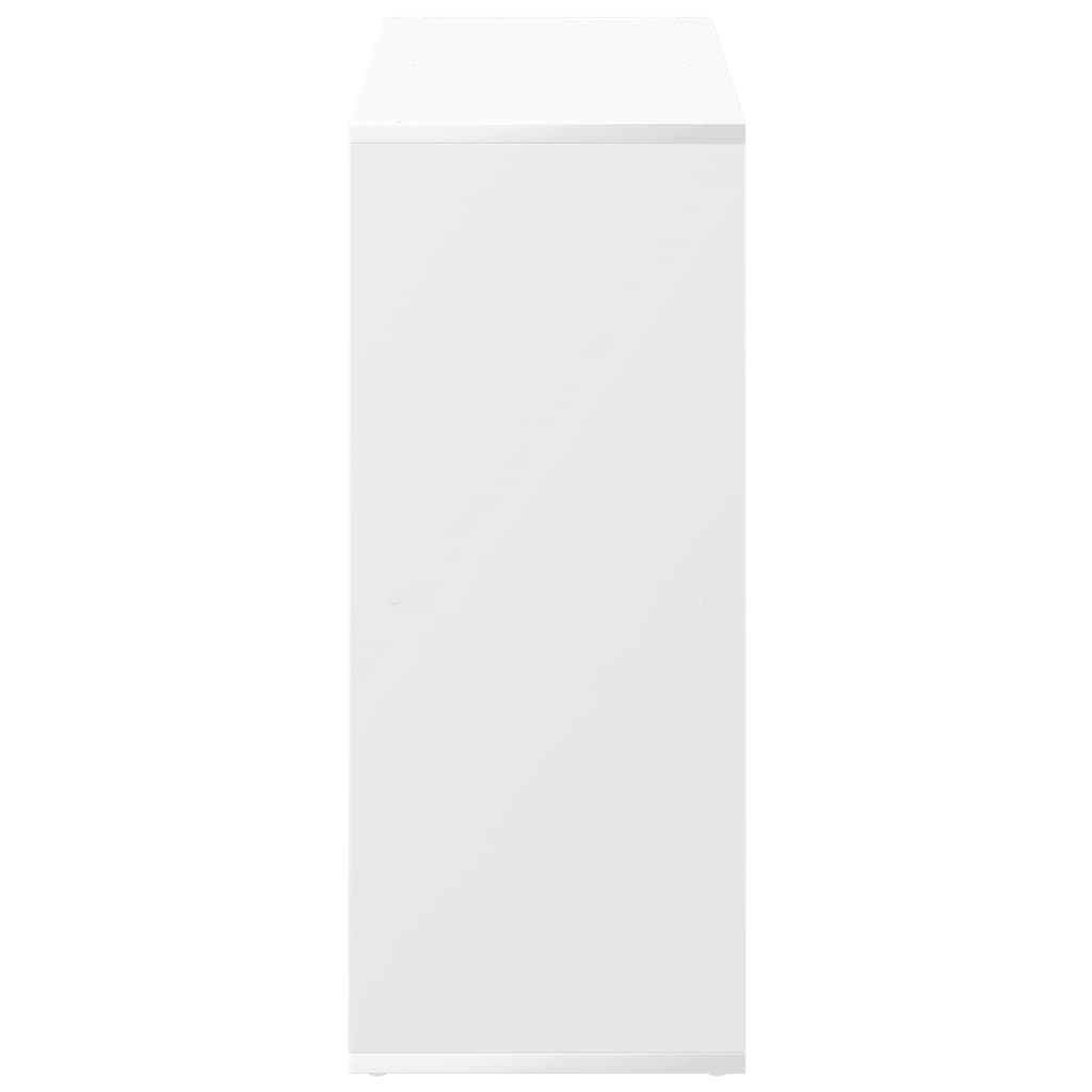 Kambario pertvara, knygų lentyna, balta, 69,5x29x69,5 cm, inžinerinė mediena