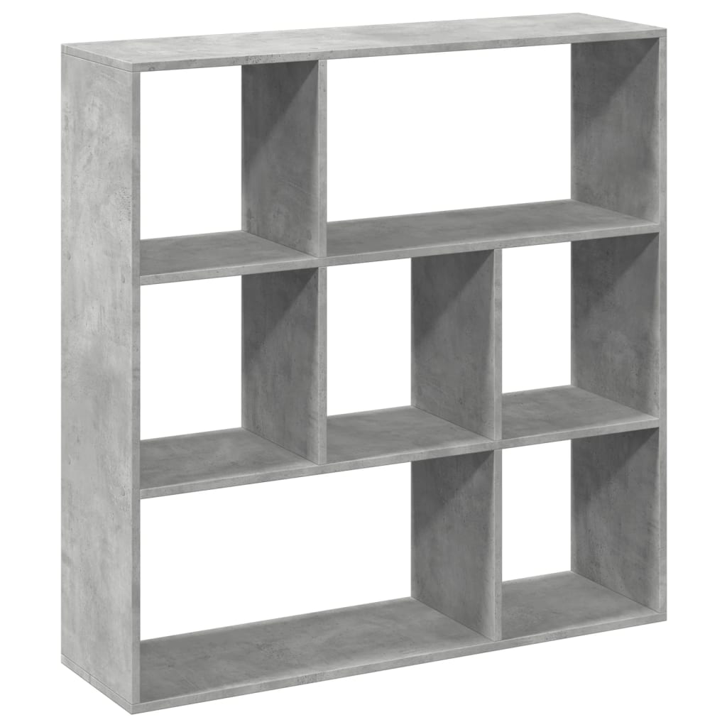 Room divider/bookshelf, concrete, 102x29x103.5cm, wood