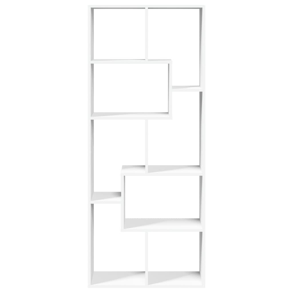 Telpas sadalītājs/grāmatu plaukts, balts, 67x25x161,5cm, koks