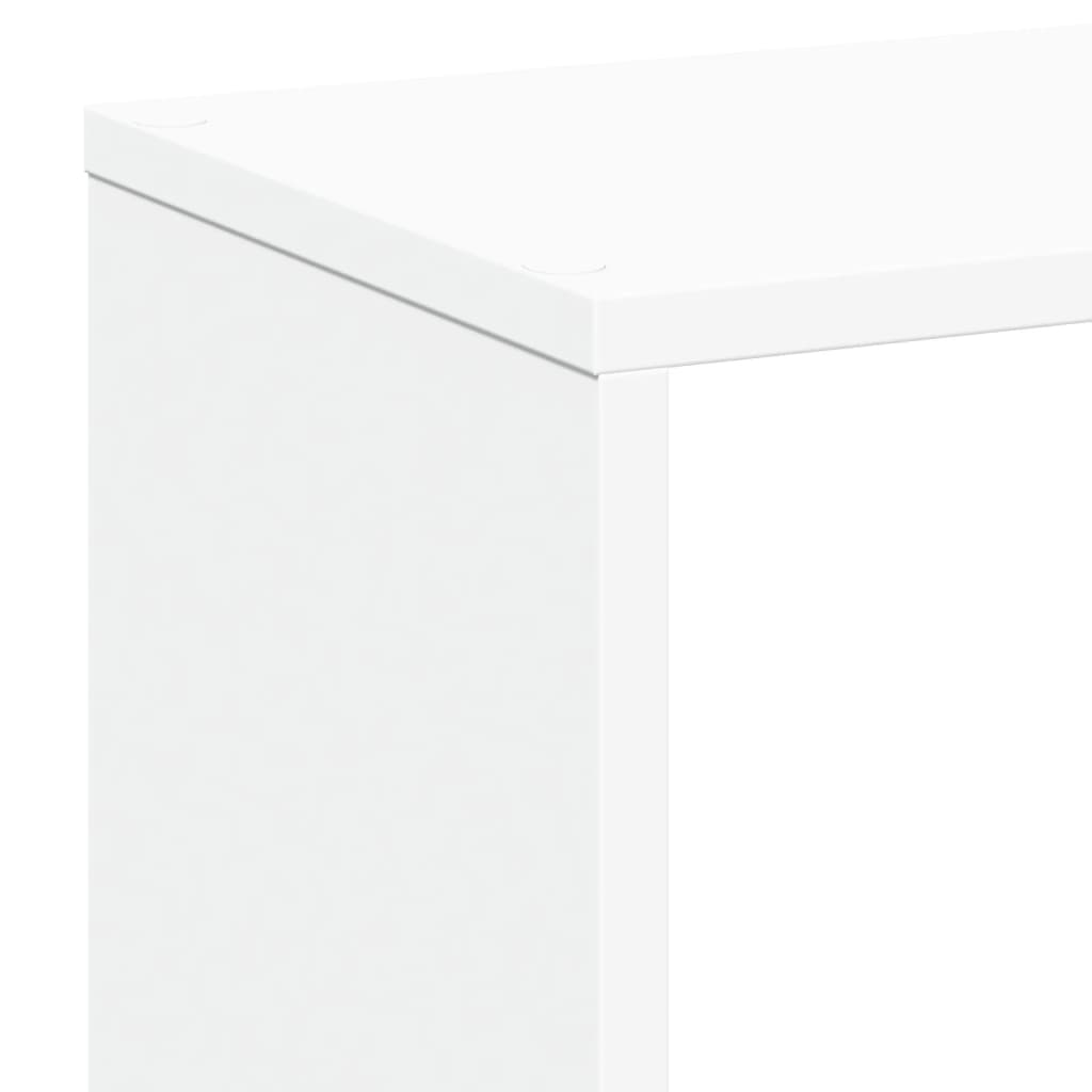 Telpas sadalītājs/grāmatu plaukts, balts, 67x25x161,5cm, koks