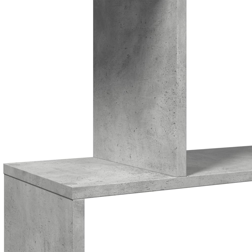 Pertvara/knygų spinta, betono pilka, 70x24x193cm, 6 pakopų